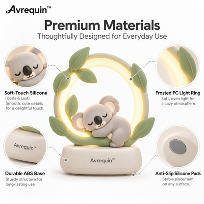 Avrequin™ DreamGlow Koala Leaf Halo Night Light