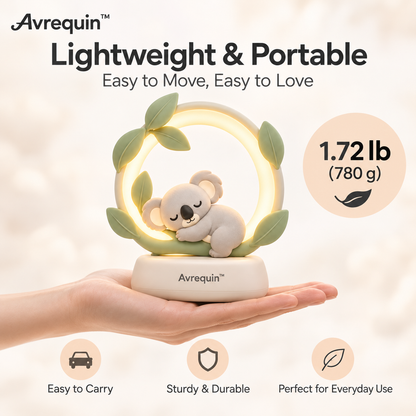 Avrequin™ DreamGlow Koala Leaf Halo Night Light