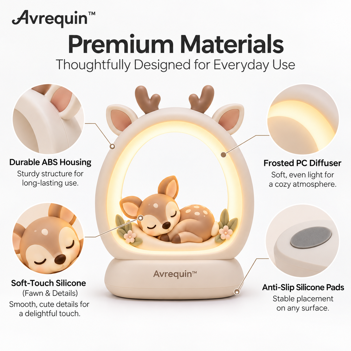 Avrequin™ DreamGlow Little Fawn Night Light