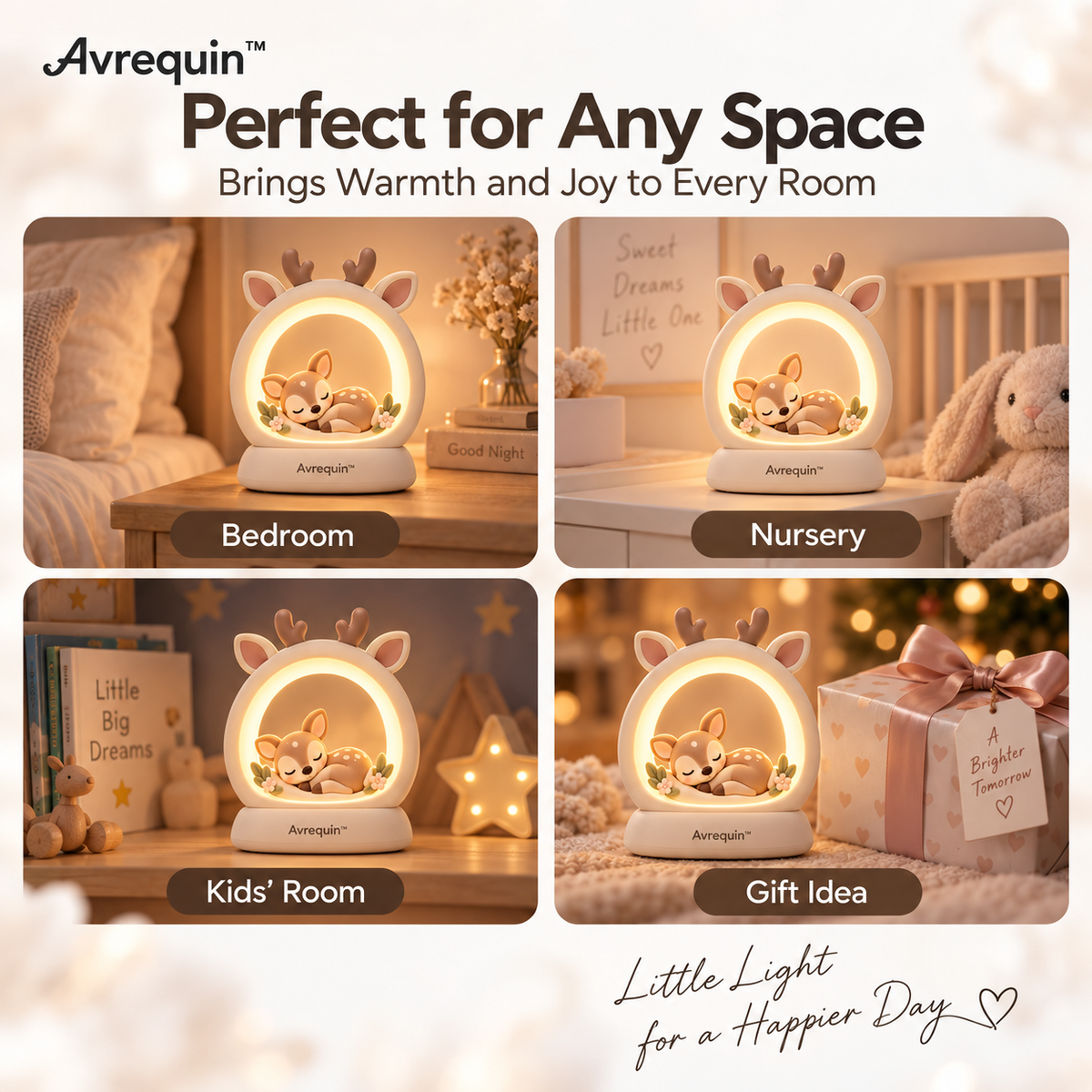 Avrequin™ DreamGlow Little Fawn Night Light
