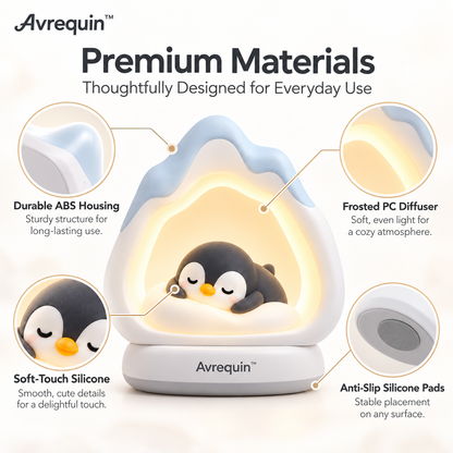 Avrequin™ Snowy Penguin Bedside Night Light