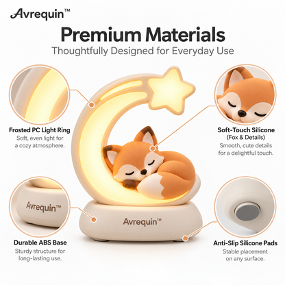 Avrequin™ Moon Fox Cozy Night Light