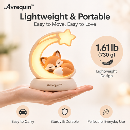 Avrequin™ Moon Fox Cozy Night Light