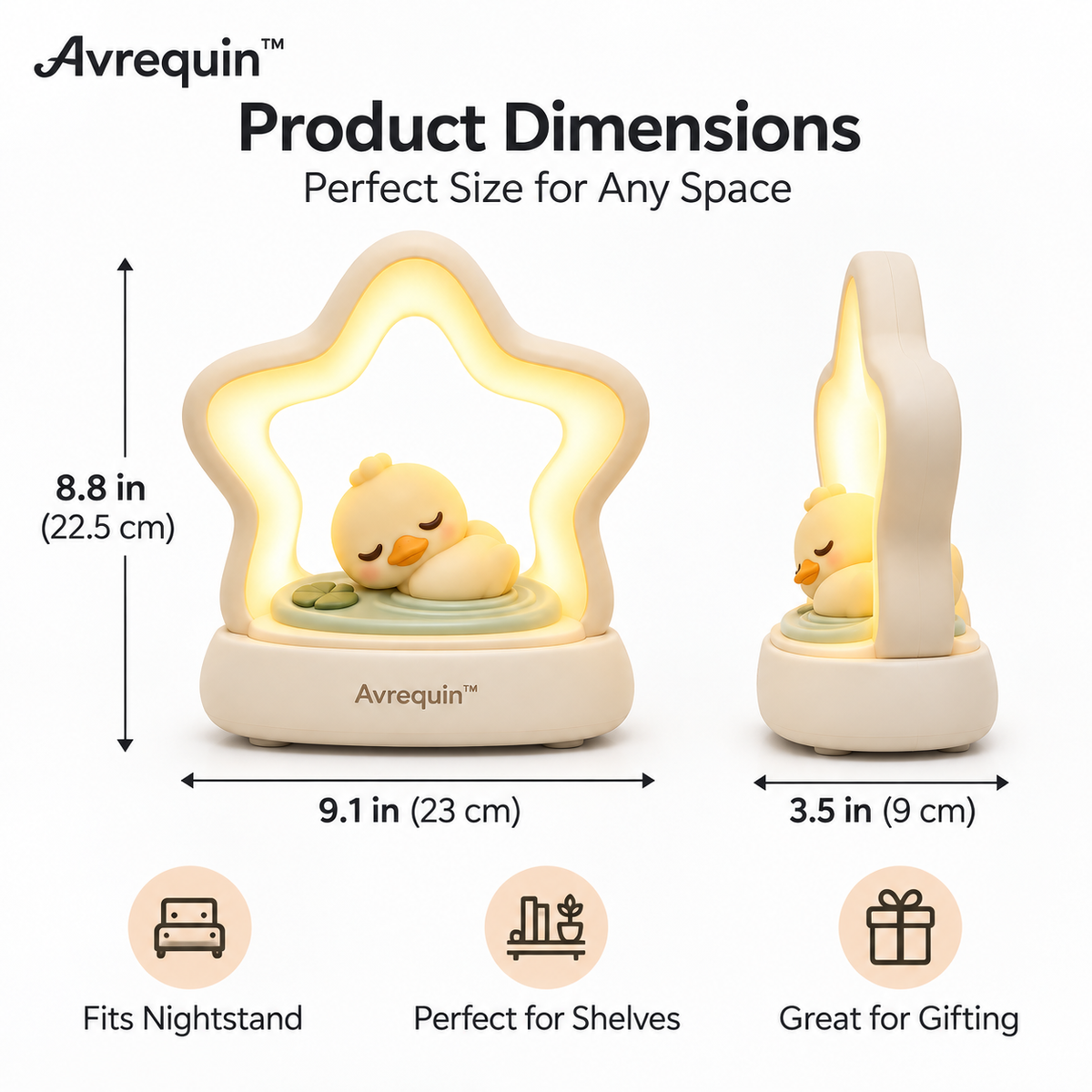 Avrequin™ Star Duck Bedside Night Light