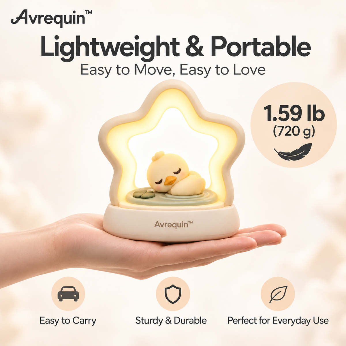 Avrequin™ Star Duck Bedside Night Light