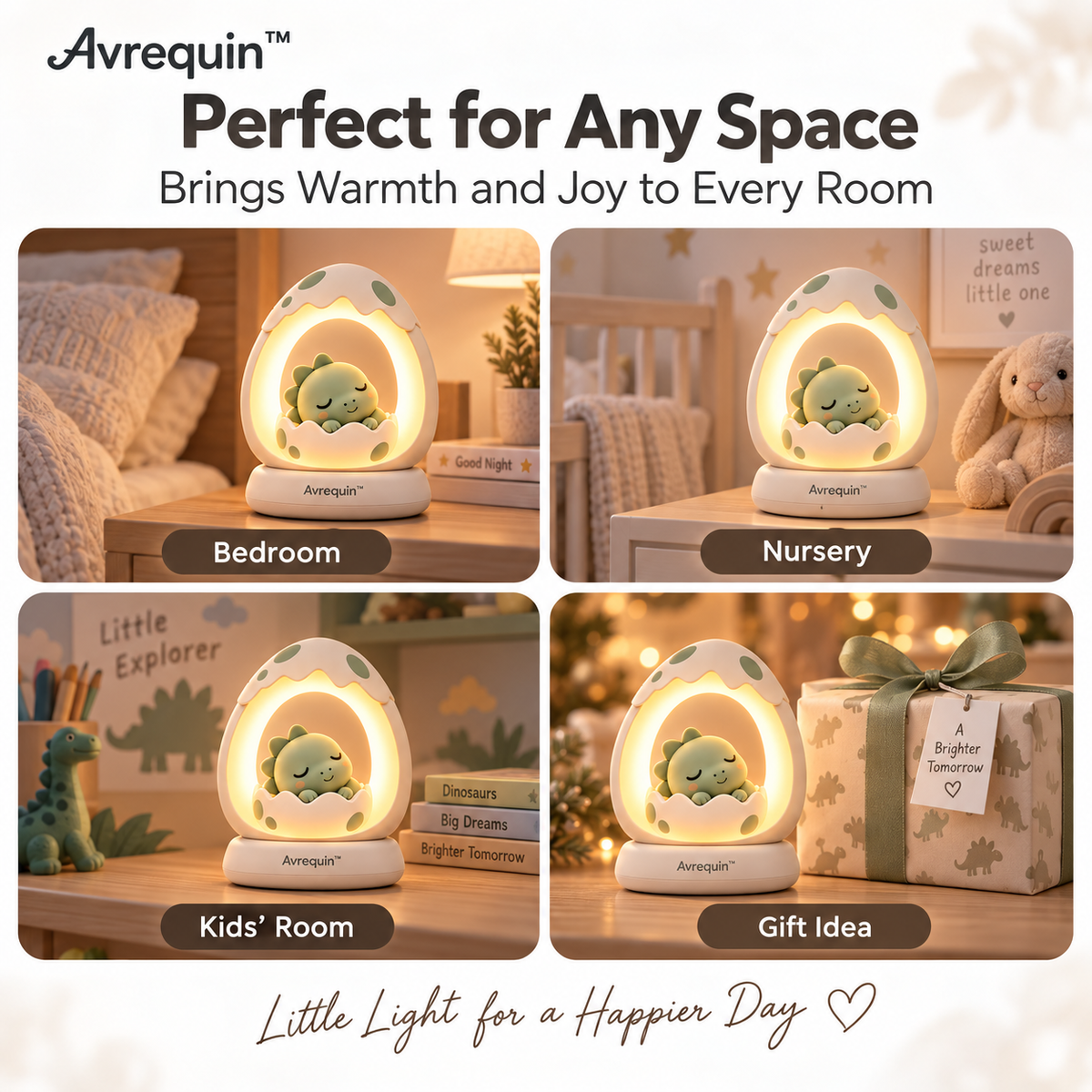 Avrequin™ Dino Egg Glow Night Light