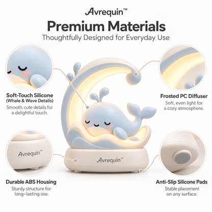 Avrequin™ DreamGlow OceanGlow Whale Night Light