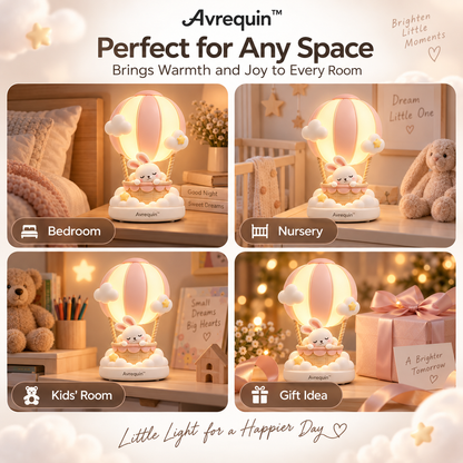 Avrequin™ DreamGlow SkyBunny Balloon Night Light