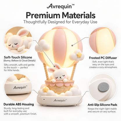 Avrequin™ DreamGlow SkyBunny Balloon Night Light