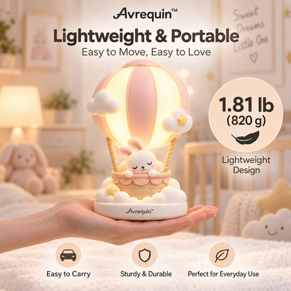 Avrequin™ DreamGlow SkyBunny Balloon Night Light